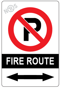 Brantford-fire-route-sign