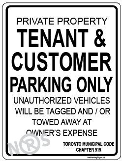 customer-parking-only-sign