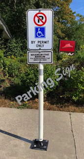 handicap-sign-mounted-on-flexible-post